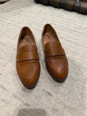 Madewell Tan Leather Women's Penny Loafers